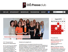 Tablet Screenshot of presseclub.at